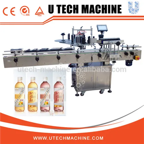 Automatic high quality adhesive sticker labeling machine with front and back sides sticking