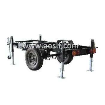 Aosif different brand engine genset with silent canopy and trailer