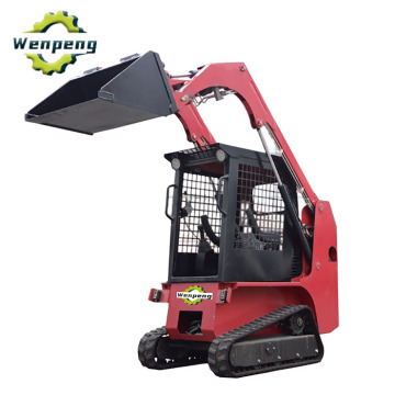 Crawler 380kg Mini Skid Steer Loader For Snow Removal