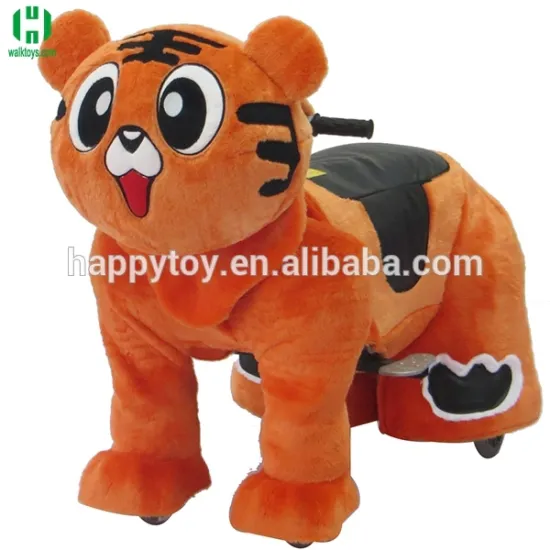 HI CE coin operated amusement masical colorful kiddie animal scooter riding toy in mall