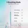 SEAGO Electric Sonic Toothbrush Ultrasonic Clean Teeth Tooth Brush Best Gift Beutiful Tooth Brush With 3 Replacement Heads