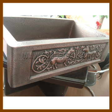 hammered copper sink hammered copper kitchen sink