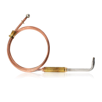 High Temperature Resistance Elbow Head Gas Thermocouple for Fireplace, Gas Range, and Stove - 600mm
