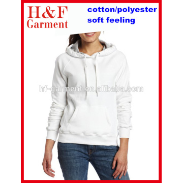 Autumn ladies hoodies custom women's sweatshirts in white