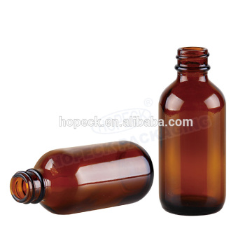 Brown color Boston shape pharmaceutical glass bottle, 60ml,30ml,15ml