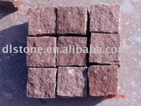 red cubic stone