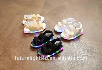 beautiful led kids yeezy light shoes sandal