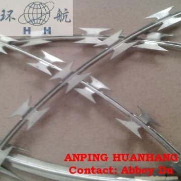 Galvanized Razor Barbed Wire