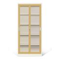 Lockable Glass Door Storage Bookcase Office Cabinets