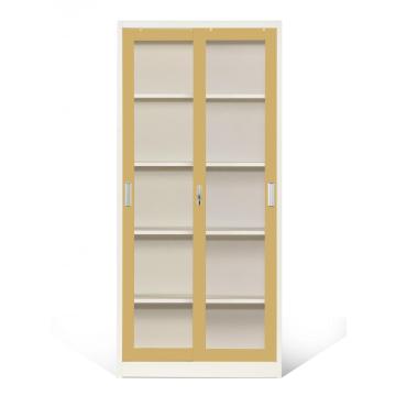 Lockable Glass Door Storage Bookcase Office Cabinets