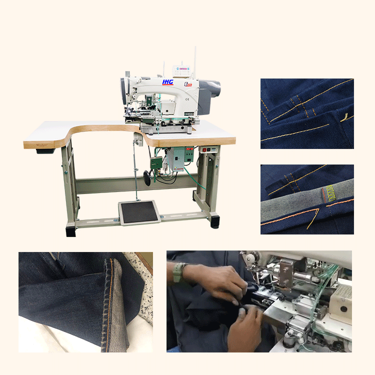ماكينة خياطة سنجر بسلسلة غرزة تنحنح جينز صناعي