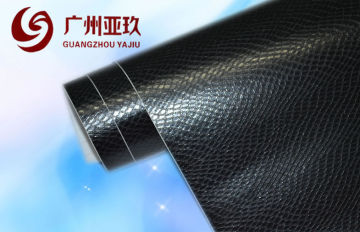 Snake Skin Vinyl Wrap For Car Decoration , Black Vinyl For Car
