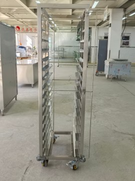 Stainless Steel Mobile Baking Tray Cart