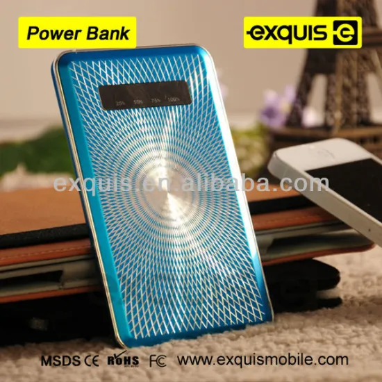 High quality factory price fancy Li-polymer Battery Mobile Charger Slim Power Bank 5000 mAh