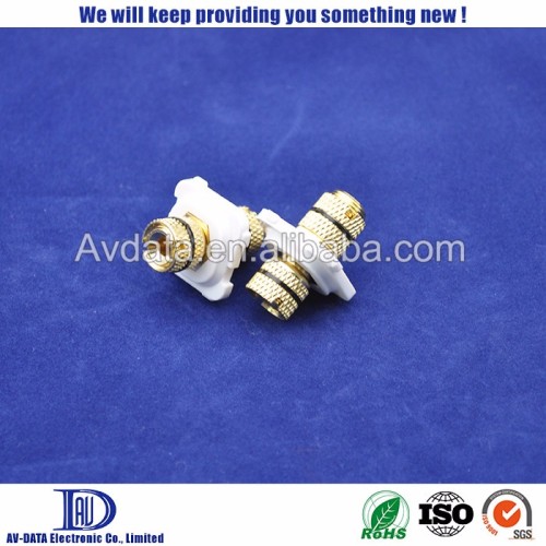 Australia Market Crystal Binding Post Gold Plated C Type adapter