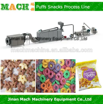 Extruded Puffed Corn Snack Food Production Line/ the Inflating Snack Food Production Line/Plant