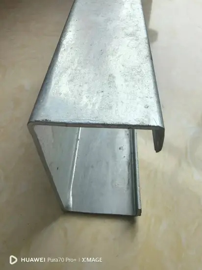 Steel galvanized C shaped profiles