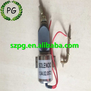 12V Stop Solenoid for Diesel Engine - Part Number 1.04.02.0572