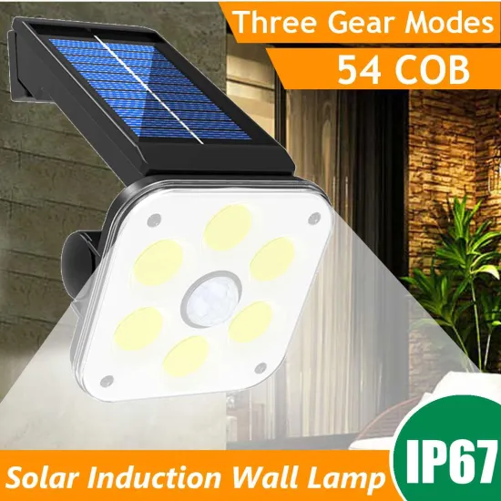 Outdoor Lighting 54 SMD Solar Wall Light Waterproof Outdoor Lamp LED With PIR Motion Sensor Exterior Light Street