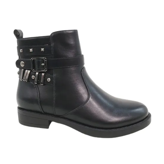 2022 China New Luxury Black Leather Chelsea Boots for Women
