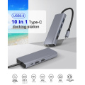 10-in-1 USB-C Docking Station Dual Monitor
