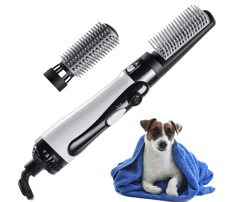 Pet Hair Dryer with Slicker Brush