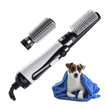 Sèche-cheveux pour animaux de compagnie avec brosse slicker