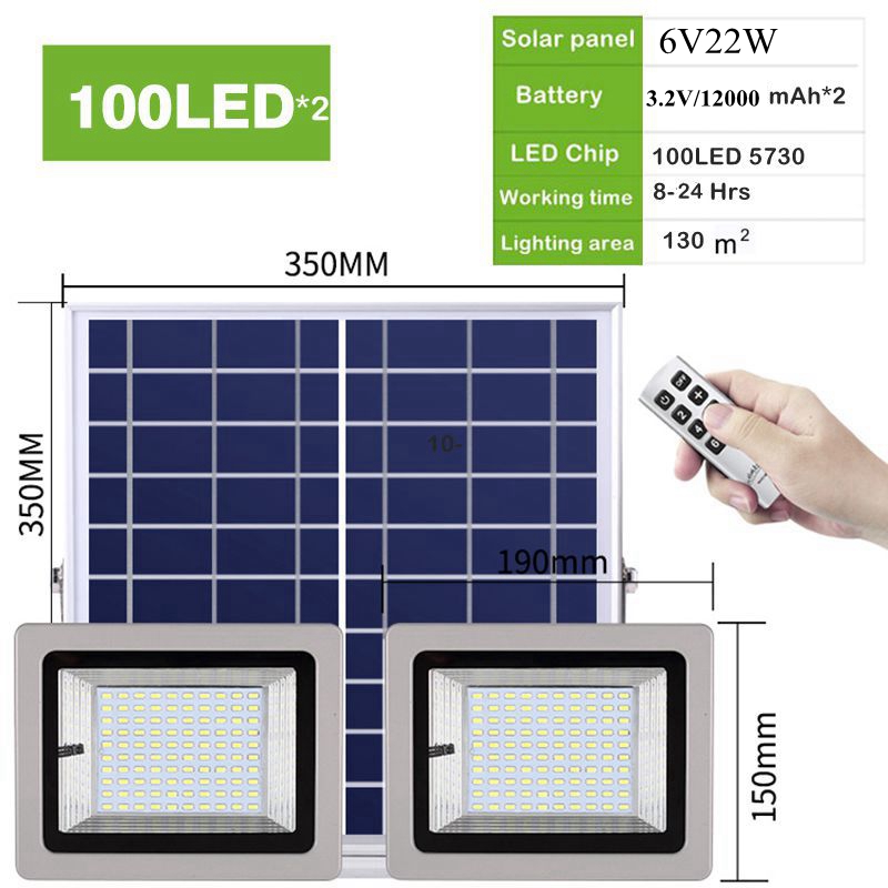 100 Leds Solar Led Flood Light