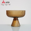 Creative amber Stripe Round Glass Wine Champagne Glass