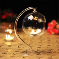 8CM home decoration clear hollow glass spheres with hanging hole