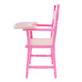 Lovely Reborn Doll Dinner Chair Baby Dolls Highchair Set, for 9-11inch Doll, Also for Dollhouse Dining Room Furniture Toy Decor