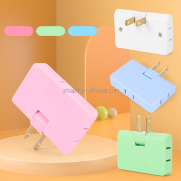 Wholesale 1 to 3 Way Electrical Outlet 2 Pin US Plug Rotatable Wall Power Socket