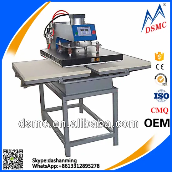 Digital print fabric printing resin plate pneumatic heat press machine