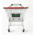 Supermercado alemán Zinc Acabado de metal Trolley