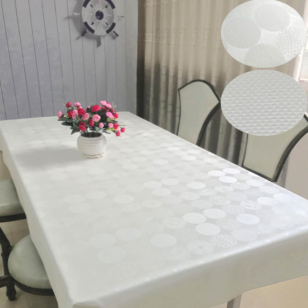 High Quality White Pu Tablecloth 014 Jpg