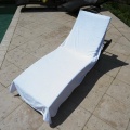 Custom Logo Lounge Chair Towel Cover with Pockets