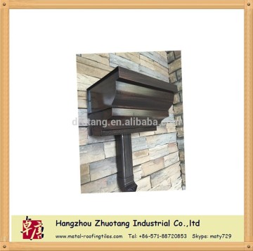 copper color K Style 5.5/6/7 Inch Aluminum Roof Rainwater Gutter System