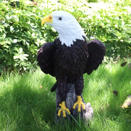 Wholesale Life Size Resin American Eagle Statues for Garden Decoration