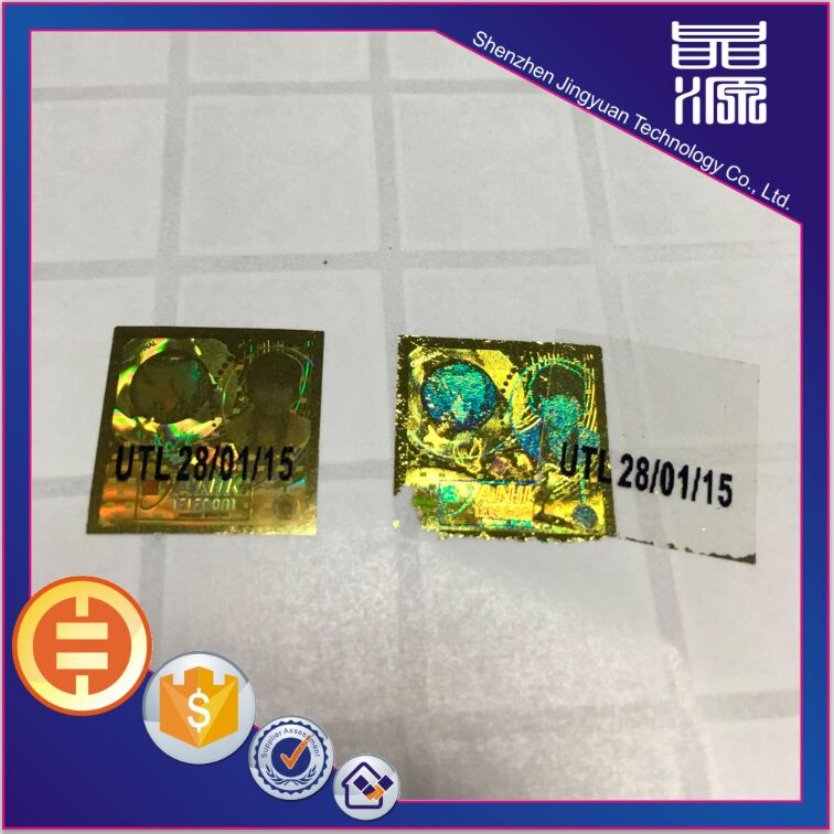 3D Hologram One Time Use Security Sticker