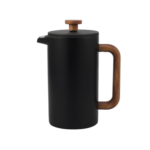 French Press Coffee Maker with Wood Handle