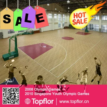 Basketball court portable flooring used for indoor basketball court flooring