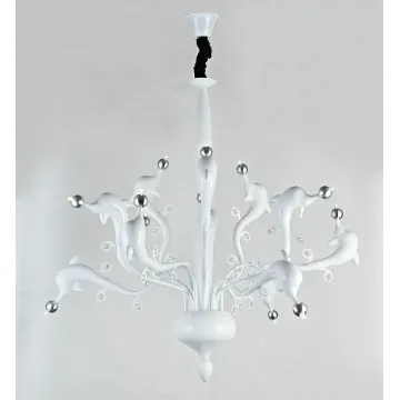 hot sale white LED dolphin pendant lamp