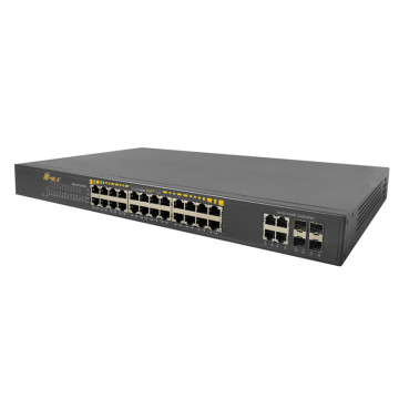 24 portar hanterade Power Over Ethernet-switch