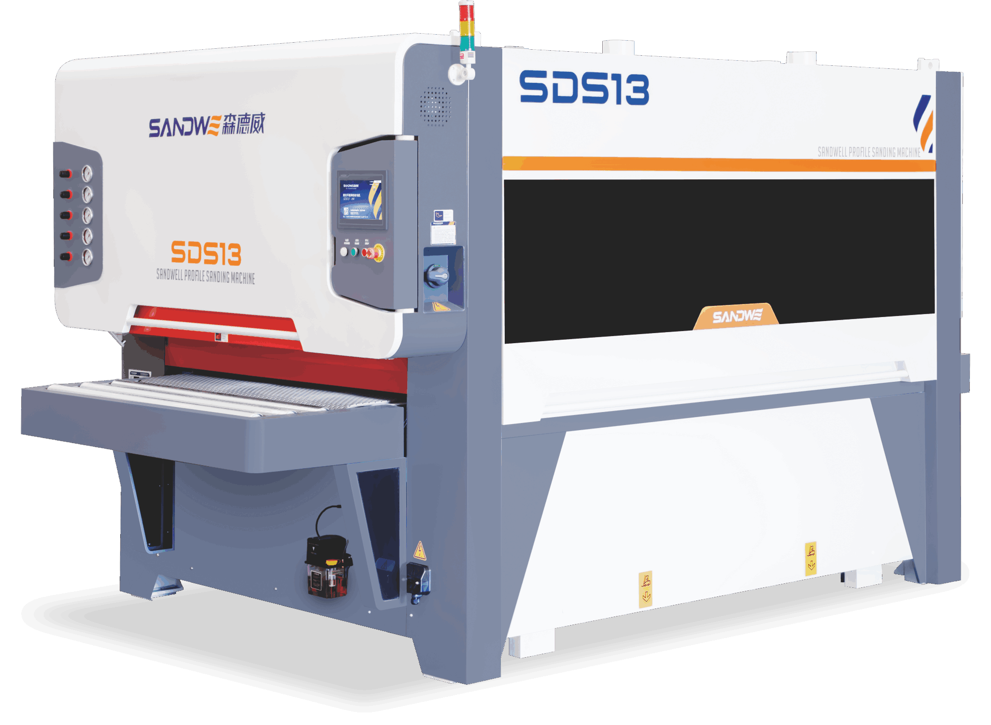 Plywood profile sander machine for wooden door cabinet