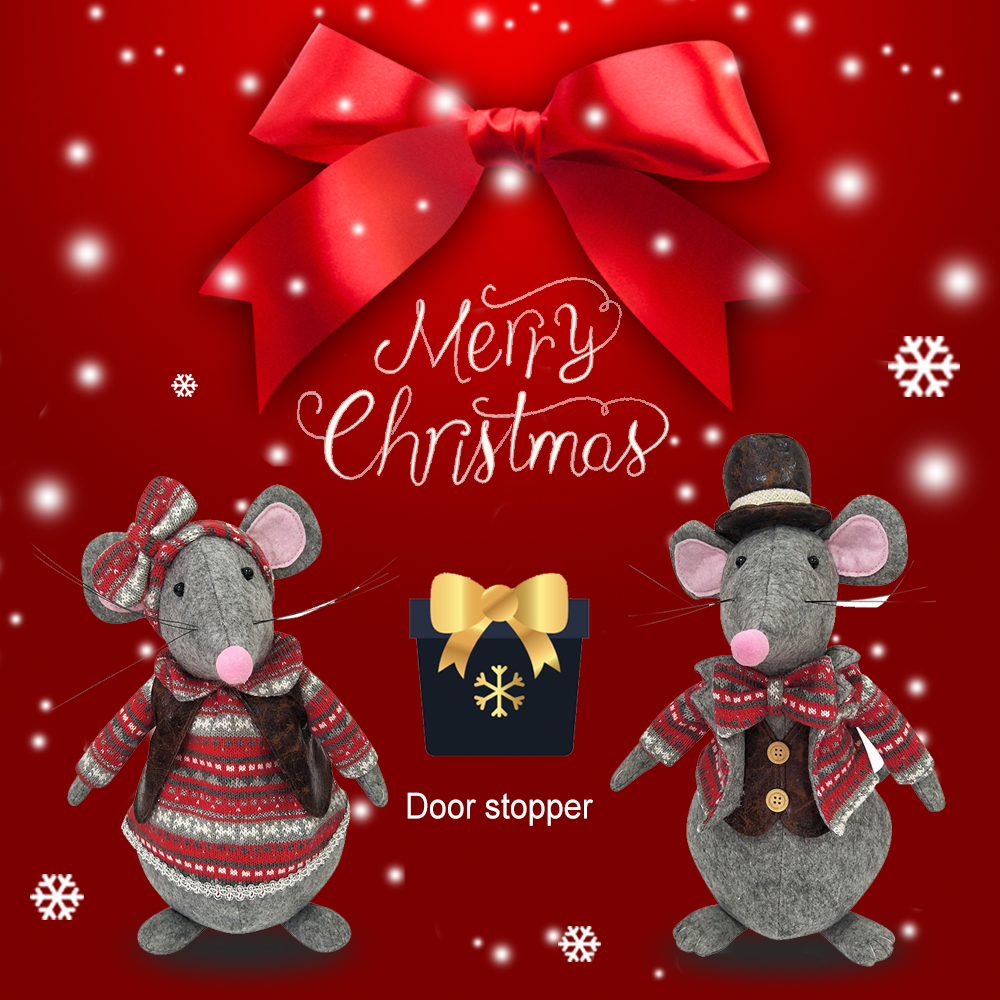 christmas mouse door wedge holder