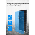 Black 250W solar power cell panel high efficiency