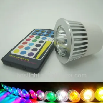 spotlight with remote control led rgb bulb