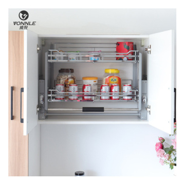 Stainless Steel Kitchen Pull-Down Shelf Elevator Basket
