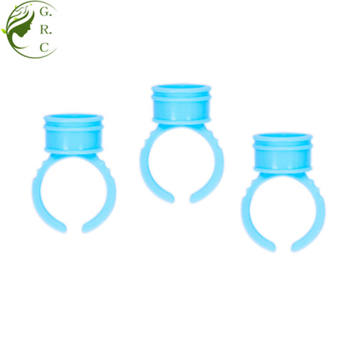 100pcs Plastic Eyelash Extensions Lash Glue Ring Cup