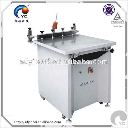 Manual vacuum table for screen printing machine